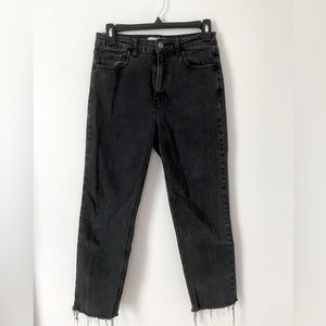 Carly Jean Los Angeles Cropped Black Jeans